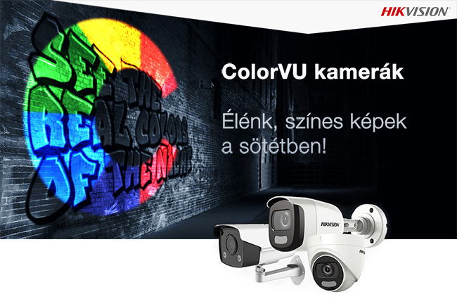 HIKVISION ColorVU kamerák – Élénk, színes képek a sötétben
